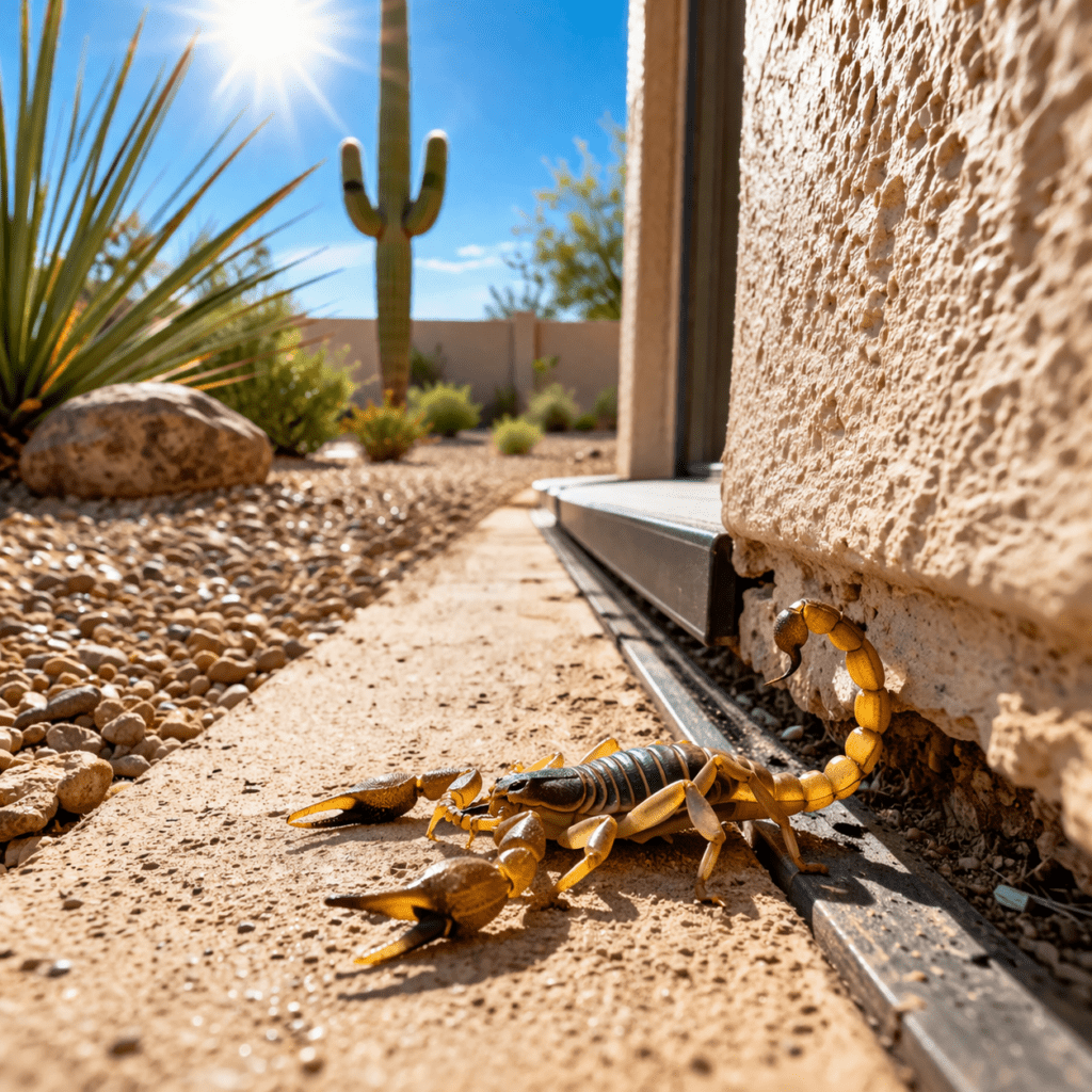 Scorpion in the desert sunlight - T J Pest Control LLC Scorpions in Extreme Heat